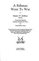 Front cover of A Rifleman Went to War by Herbert W. McBride