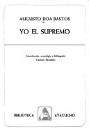 Cover of Yo, el Supremo by Augusto Antonio Roa Bastos