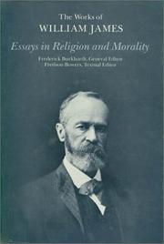 Front cover of Essays in religion and morality by William James
