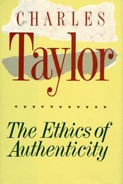 Front cover of The ethics of authenticity by Charles Taylor