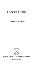 Cover of Robert Burns by Donald A. Low