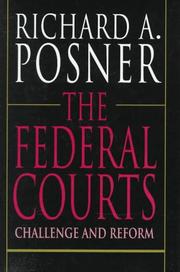 Front cover of The federal courts by Richard A. Posner