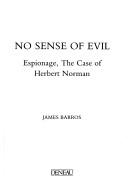 Front cover of No sense of evil by James Barros
