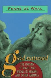 Cover of Van nature goed by Frans de Waal