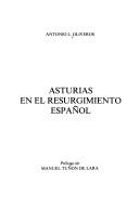 Front cover of Asturias en el resurgimiento español by Antonio L. Oliveros