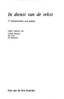 Cover of In dienst van de tekst by J. Luif