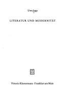 Front cover of Literatur und Modernität by Uwe Japp