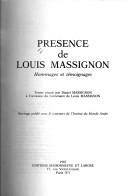 Front cover of Présence de Louis Massignon by Louis Massignon