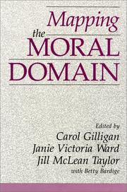 Front cover of Mapping the moral domain by Carol Gilligan
