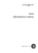 Front cover of Storia dell'architettura moderna by Leonardo Benevolo