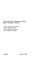 Front cover of Alle origini della drammaturgia moderna by Unknown