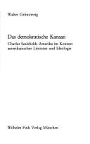 Front cover of Das demokratische Kanaan by Walter Grünzweig