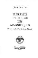 Front cover of Florence et Louise les magnifiques by Jean Chalon