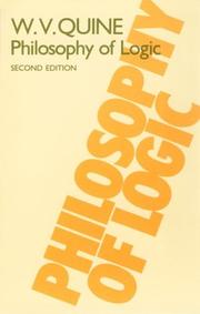 Front cover of Philosophy of logic by Willard Van Orman Quine