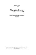 Cover of Vergleichung, Goethes Einführung in die Schreibweise Jean Pauls by Hendrik Birus
