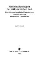 Front cover of Gedichtanthologien der viktorianischen Zeit by Sabine Haass