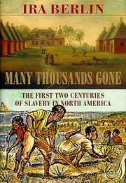 Cover of Many thousands gone by Ira Berlin