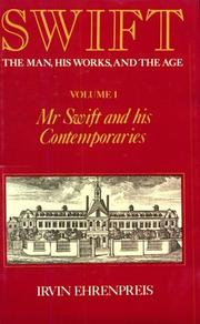 Cover of Swift by Irvin Ehrenpreis