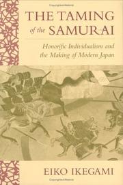 Front cover of The Taming of the Samurai by Eiko Ikegami