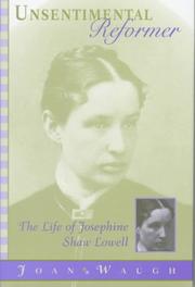 Cover of Unsentimental reformer by Joan Waugh