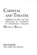Cover of Carnival and theater by Michael D. Bristol
