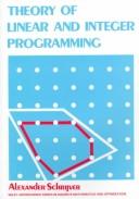 Cover of Theory of Linear and Integer Programming by Alexander Schrijver