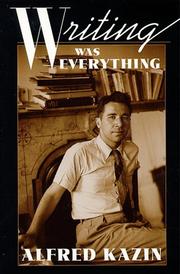 Cover of Writing Was Everything (Repr of 1995 Ed) by Alfred Kazin