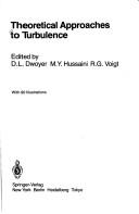 Front cover of Theoretical approaches to turbulence by Douglas L. Dwoyer