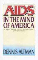 Front cover of AIDS in the mind of America by Dennis Altman