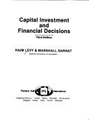 Front cover of Capital investment and financial decisions by Haim Levy