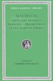 Cover of Plays by Aeschylus