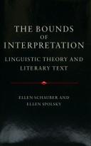 Front cover of The bounds of interpretation by Ellen Schauber