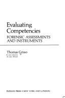 Cover of Evaluating Competencies by Thomas Grisso