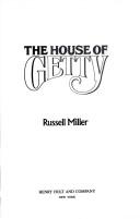 Front cover of The house of Getty by Russell Miller