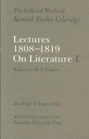 Front cover of Lectures 1808-1819 on literature by Samuel Taylor Coleridge