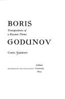 Front cover of Boris Godunov by Caryl Emerson