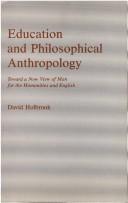 Front cover of Education and philosophical anthropology by David Holbrook