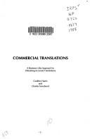 Front cover of Commercial translations by Godfrey Harris