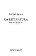 Cover of La literatura by Valverde, José María