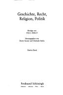 Front cover of Geschichte, Recht, Religion, Politik by Paul Mikat