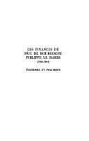 Front cover of Les finances du duc de Bourgogne Philippe le Hardi (1384-1404) by A. van Nieuwenhuysen