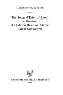 Front cover of The Songe d'Enfer of Raoul de Houdenc by Raoul de Houdenc
