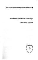 Cover of Astronomy before the telescope by Nicholas T. Bobrovnikoff