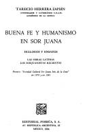 Front cover of Buena fe y humanismo en Sor Juana by Tarsicio Herrera Zapién