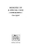 Front cover of Memoirs of a special case by Chaim Raphael