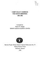 Front cover of Comet Halley handbook for Hawai'i observers, 1985-1986 by Walter R. Steiger