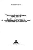 Cover of Friedrich de la Motte-Fouqués Drama "Belisar" by Friedrich de la Motte-Fouqué