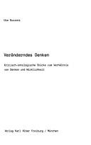 Cover of Veränderndes Denken by Ute Guzzoni
