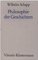 Cover of Philosophie der Geschichten by Wilhelm Schapp