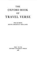 Cover of The Oxford Book of Travel Verse by Kevin Crossley-Holland